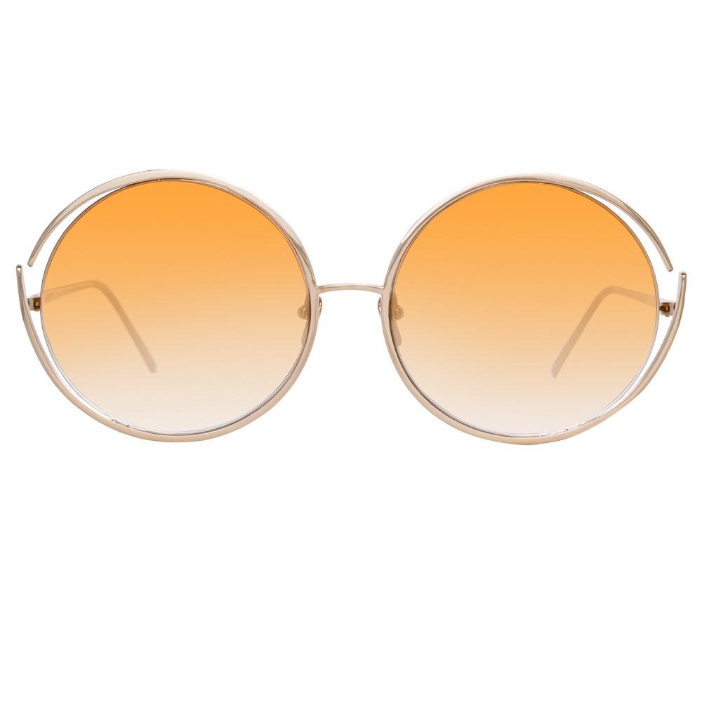 Color_LFL680C15SUN - Linda Farrow Fontaine C15 Round Sunglasses
