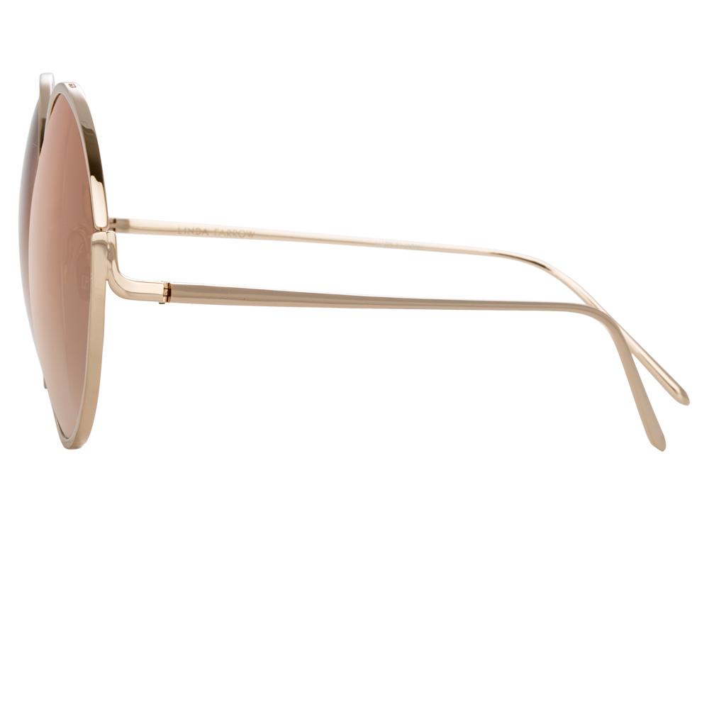 Color_LFL680C15SUN - Linda Farrow Fontaine C15 Round Sunglasses