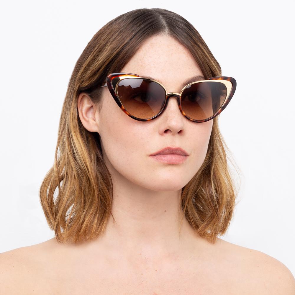 Color_LFL736C2SUN - Linda Farrow Khira C2 Cat Eye Sunglasses