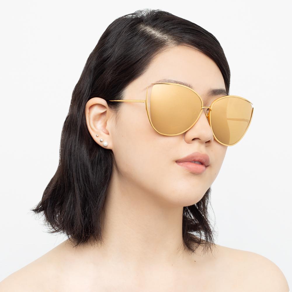 Color_LFL774C1SUN - Linda Farrow Jamila C1 Cat Eye Sunglasses