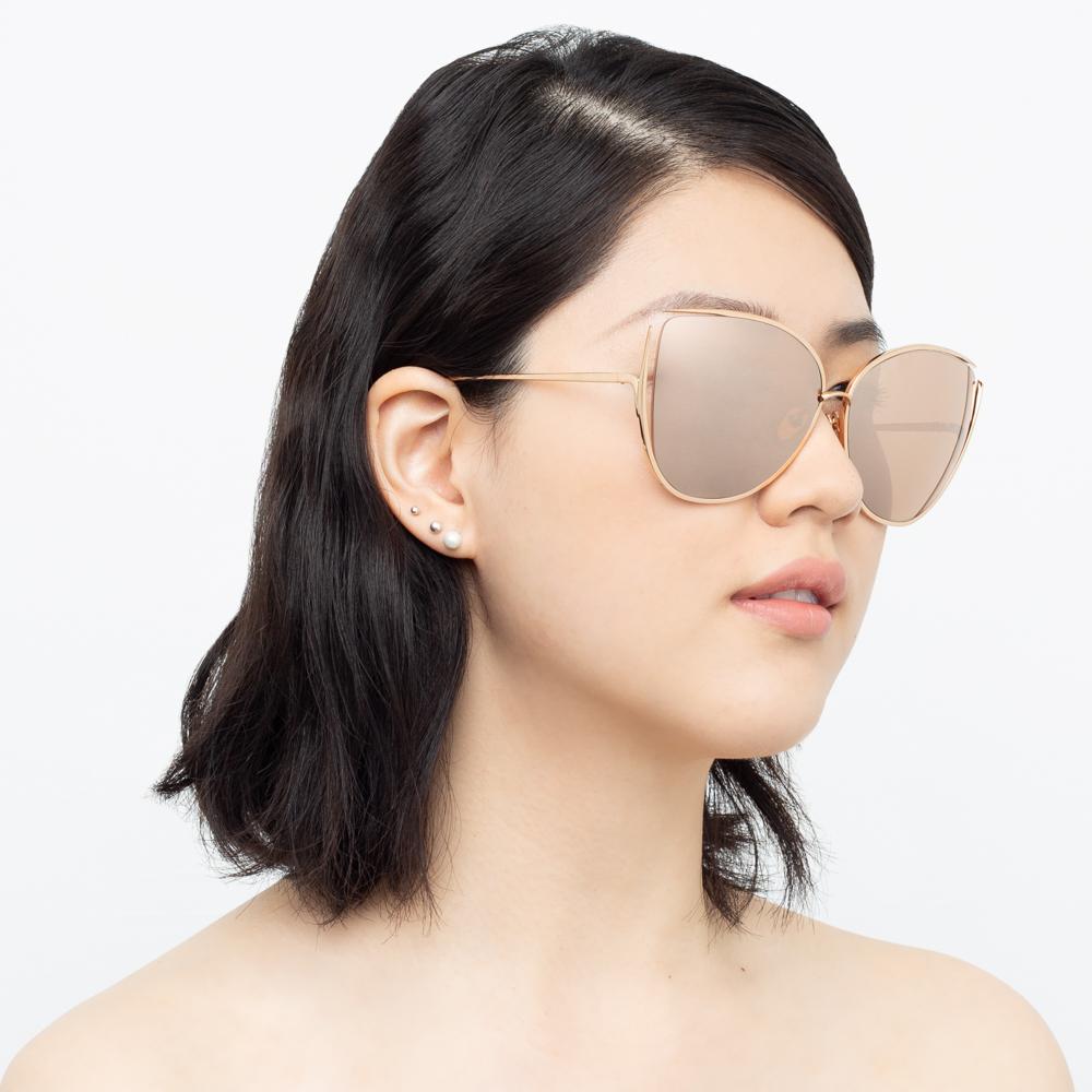 Color_LFL774C3SUN - Linda Farrow Jamila C3 Cat Eye Sunglasses