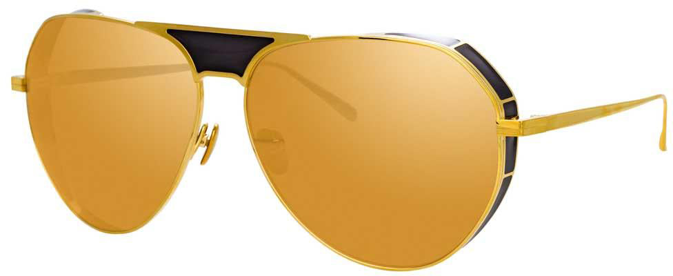 Color_LFL785C2SUN - Linda Farrow Matheson C2 Aviator Sunglasses
