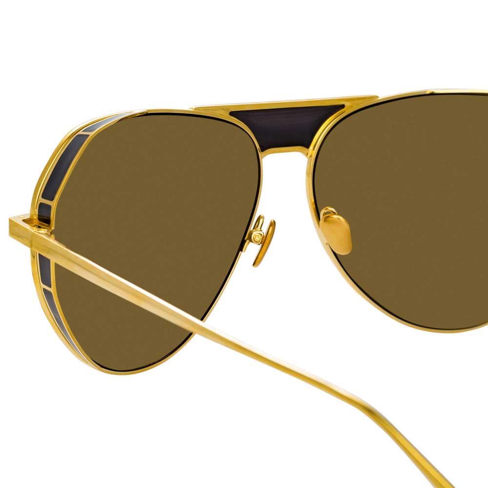 Color_LFL785C2SUN - Linda Farrow Matheson C2 Aviator Sunglasses