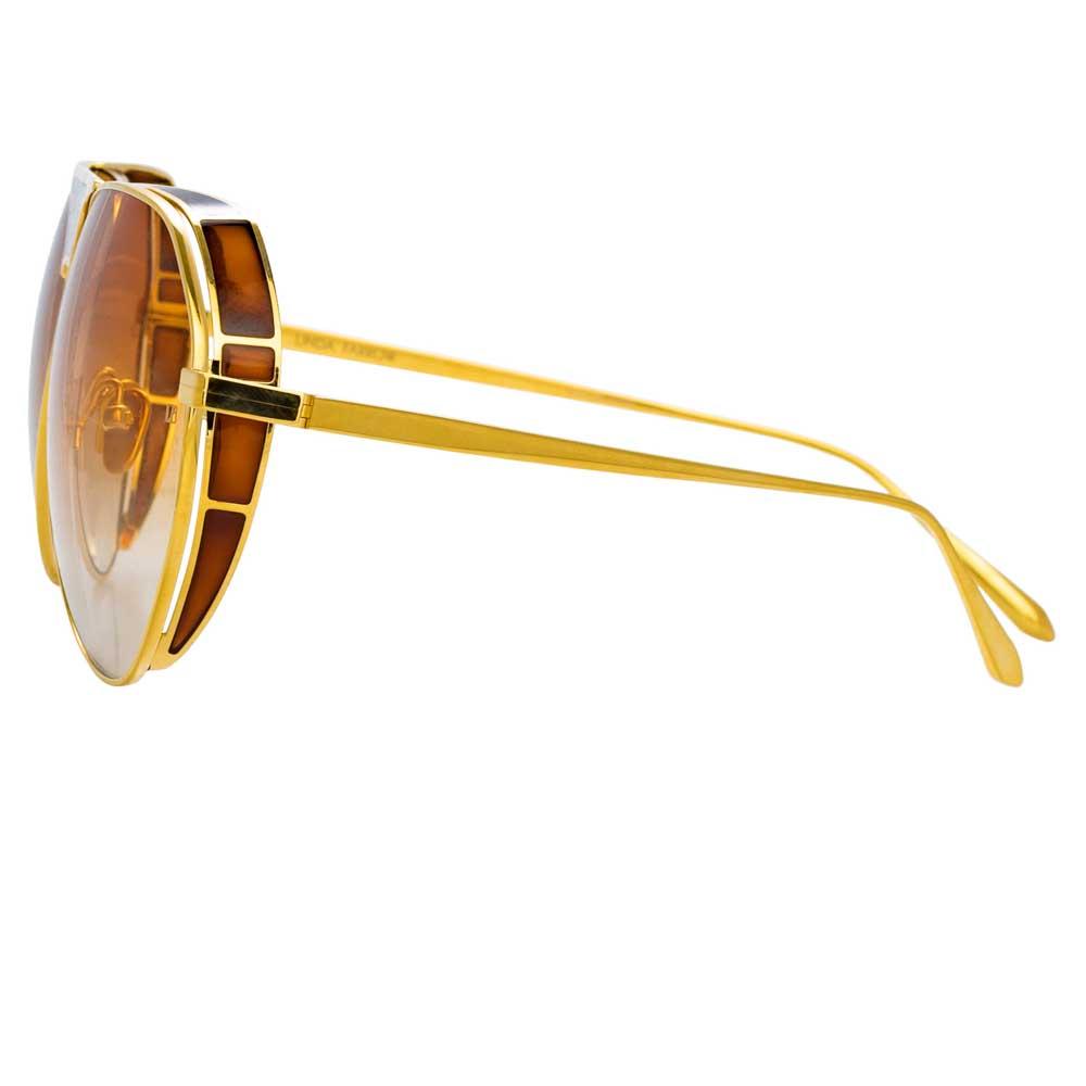 Color_LFL785C4SUN - Linda Farrow Matheson C4 Aviator Sunglasses