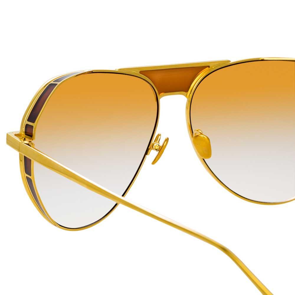 Color_LFL785C4SUN - Linda Farrow Matheson C4 Aviator Sunglasses