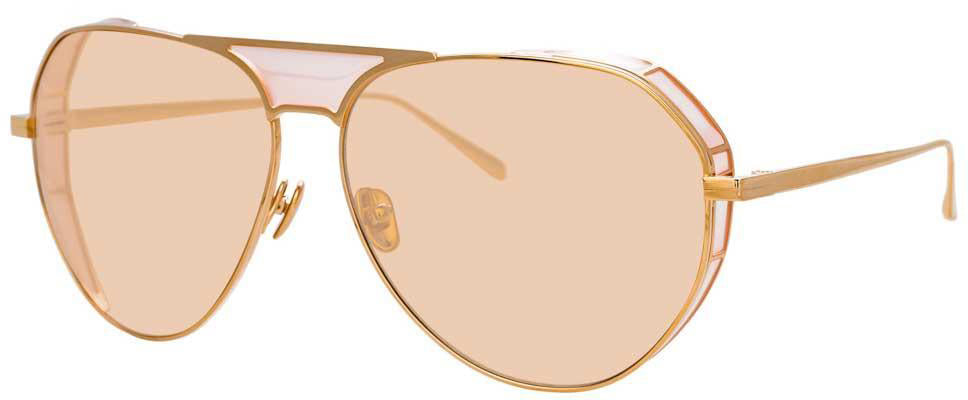 Color_LFL785C6SUN - Linda Farrow Matheson C6 Aviator Sunglasses