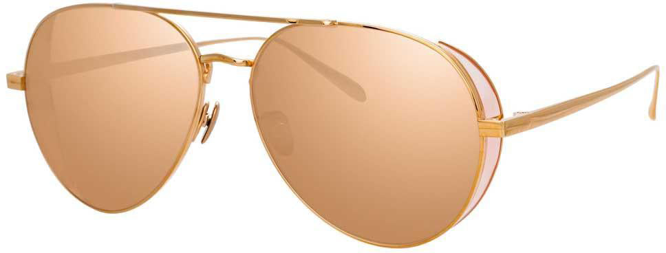 Color_LFL792C5SUN - Linda Farrow Elgin C5 Aviator Sunglasses