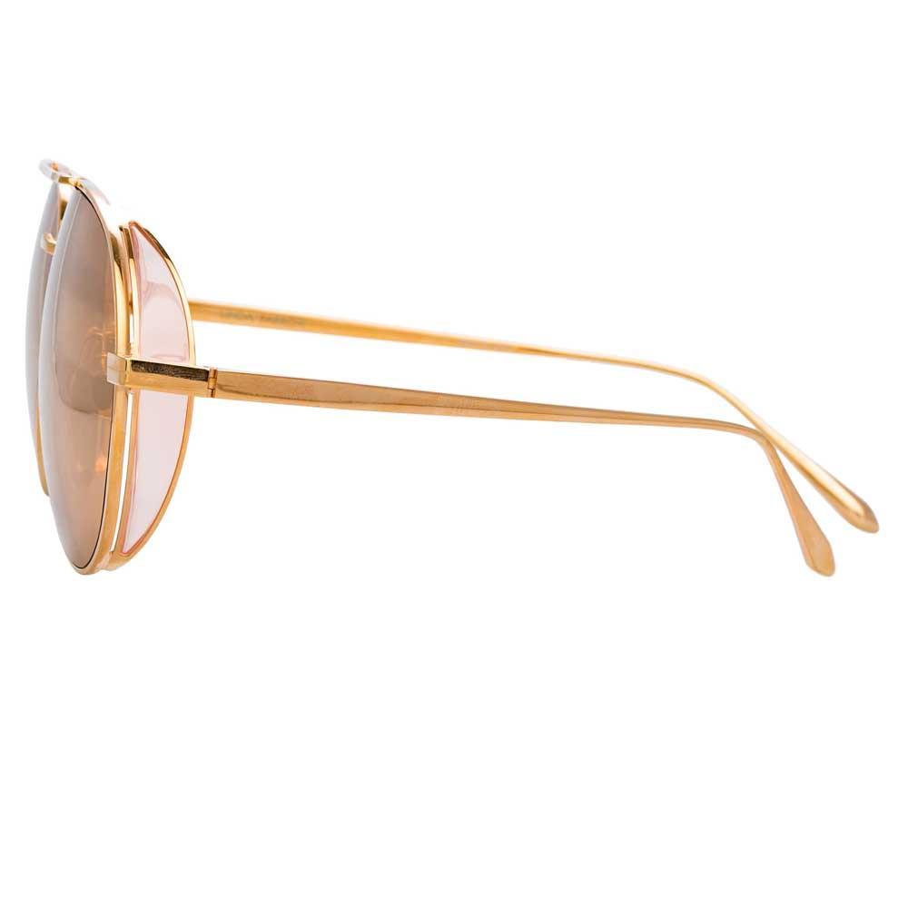 Color_LFL792C5SUN - Linda Farrow Elgin C5 Aviator Sunglasses