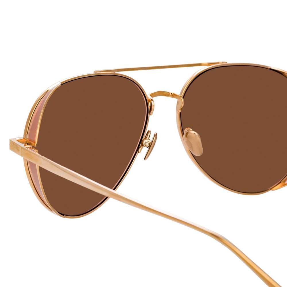 Color_LFL792C5SUN - Linda Farrow Elgin C5 Aviator Sunglasses