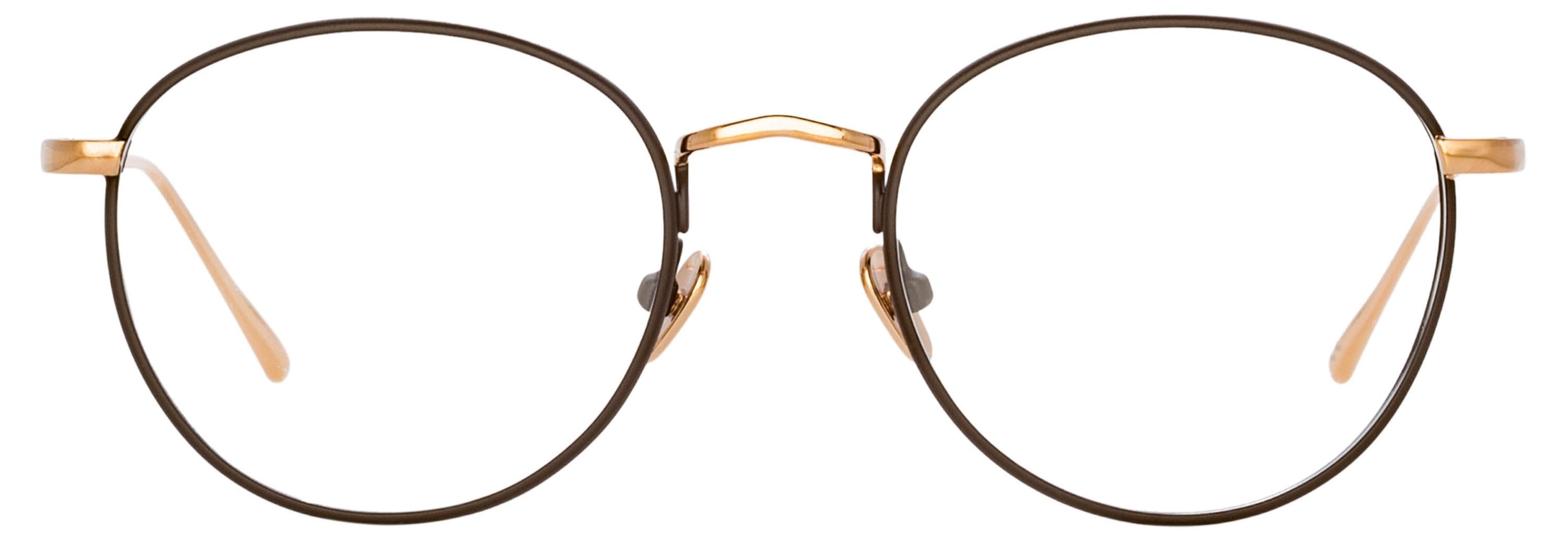 Color_LFL940C4OPT - Harrison Oval Optical Frame in Rose Gold and Brown