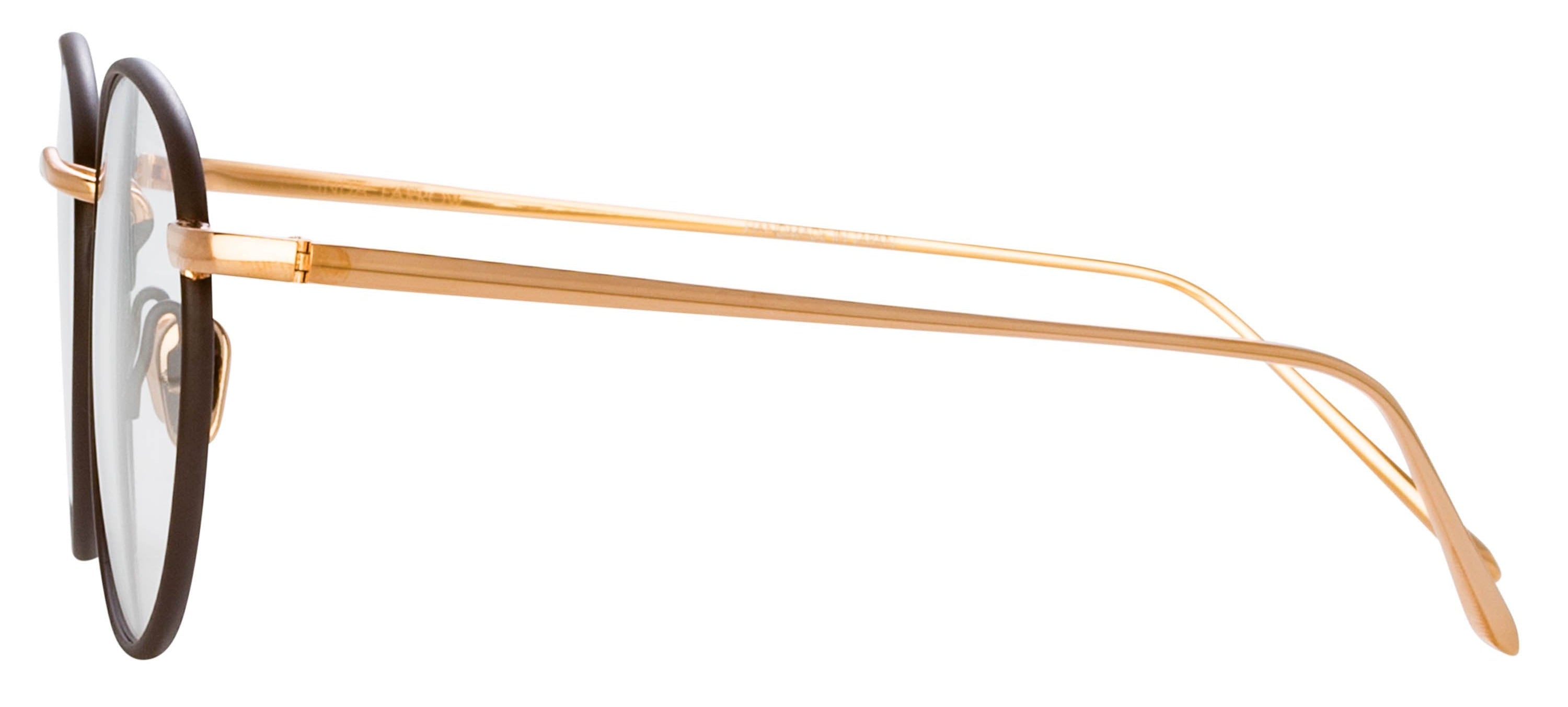 Color_LFL940C4OPT - Harrison Oval Optical Frame in Rose Gold and Brown