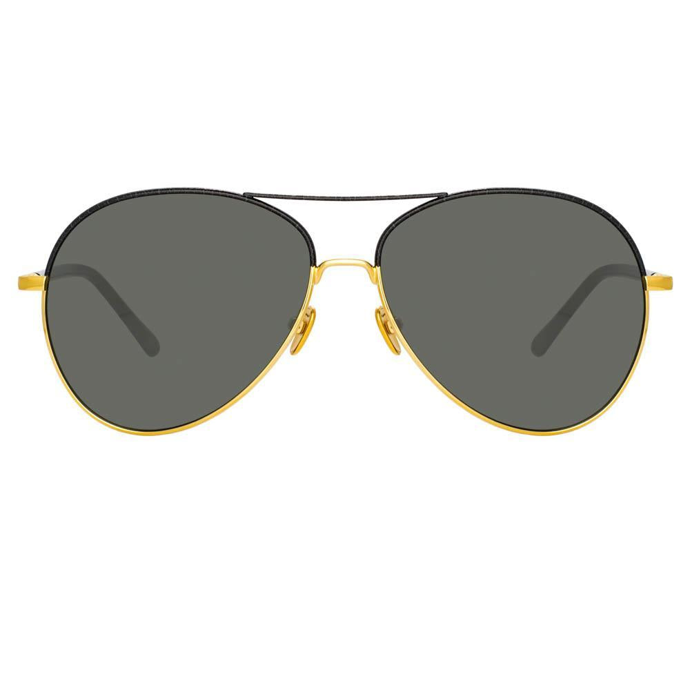 Color_LFL963C12SUN - Diabolo Aviator Sunglasses in Yellow Gold