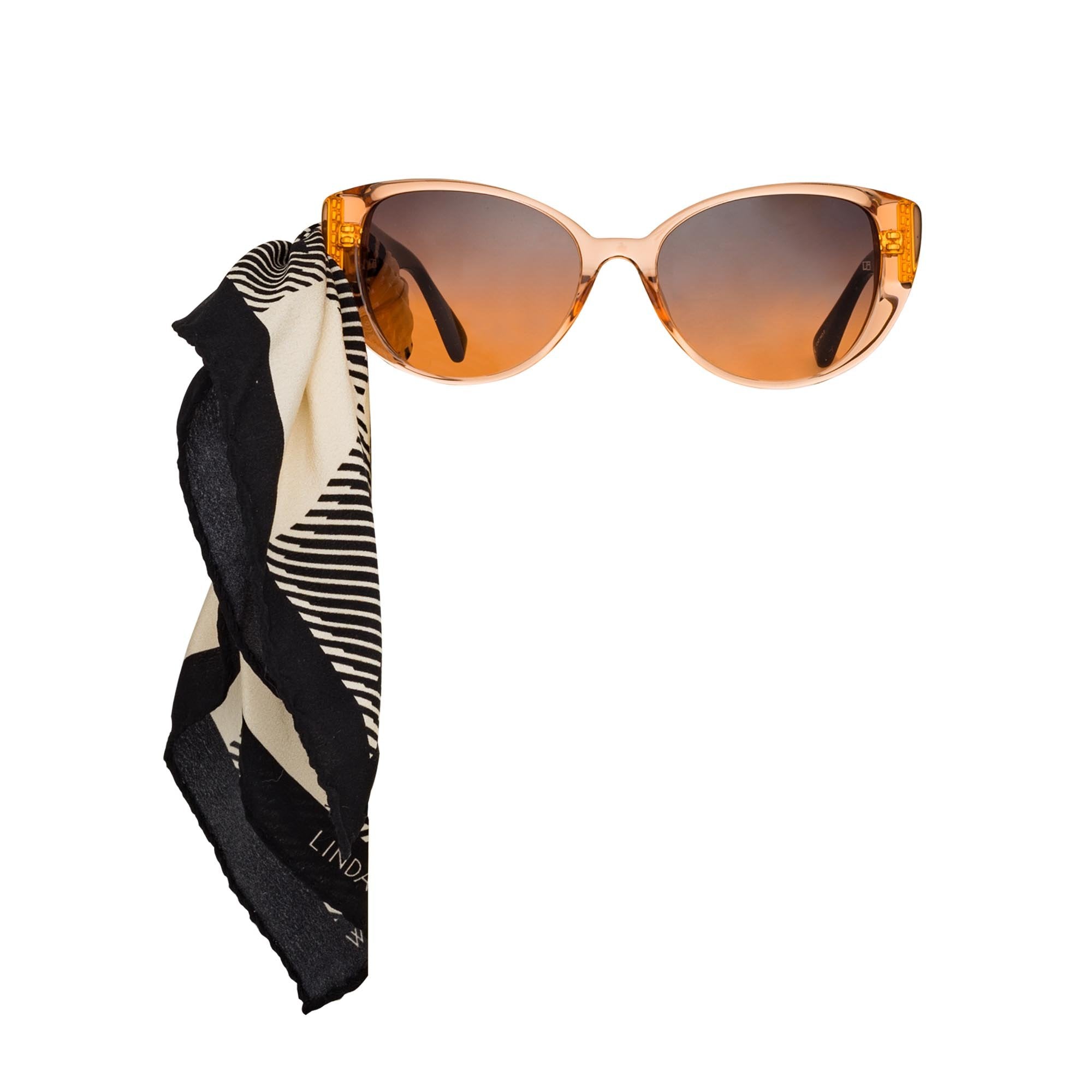 Color_LFL986C5SUN - Saranden Cat Eye Sunglasses in Orange