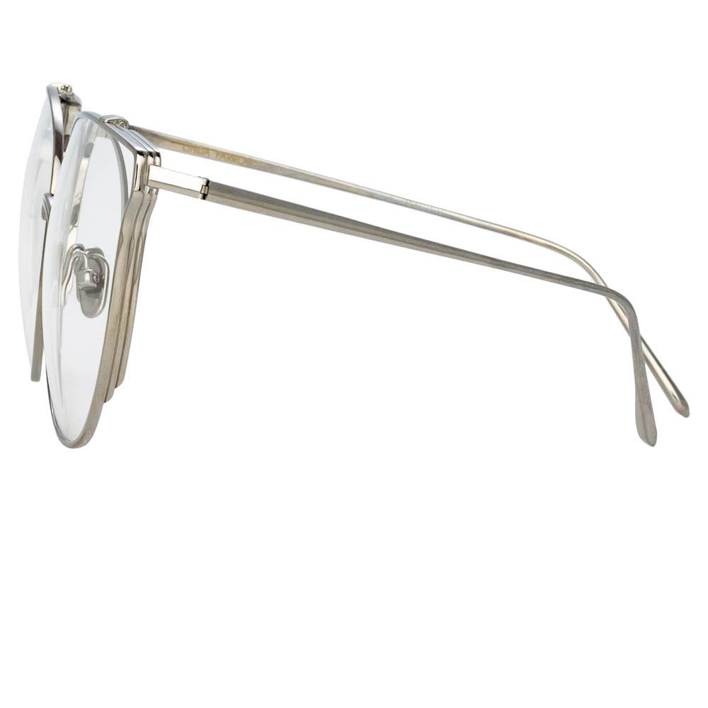 Color_LFL996C6OPT - Joanna Oversized Optical Frame in White Gold and Silver