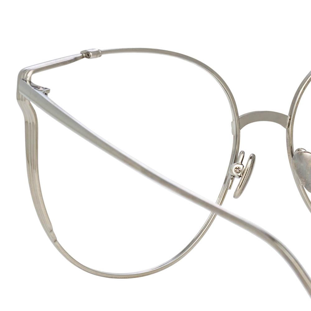 Color_LFL996C6OPT - Joanna Oversized Optical Frame in White Gold and Silver