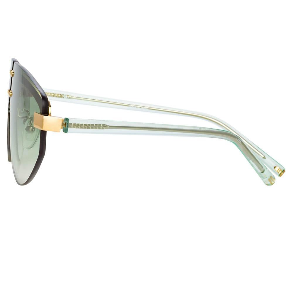 Color_MW253C2SUN - Matthew Williamson Hyacinth Aviator Sunglasses in Yellow Gold