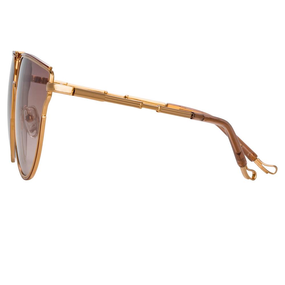 Color_MW255C1SUN - Matthew Williamson Azalea D-Frame Sunglasses in Rose Gold