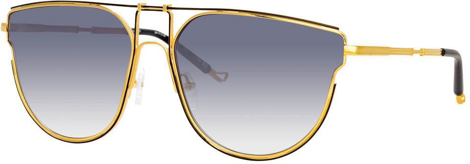 Color_MW255C3SUN - Matthew Williamson Azalea D-Frame Sunglasses in Yellow Gold