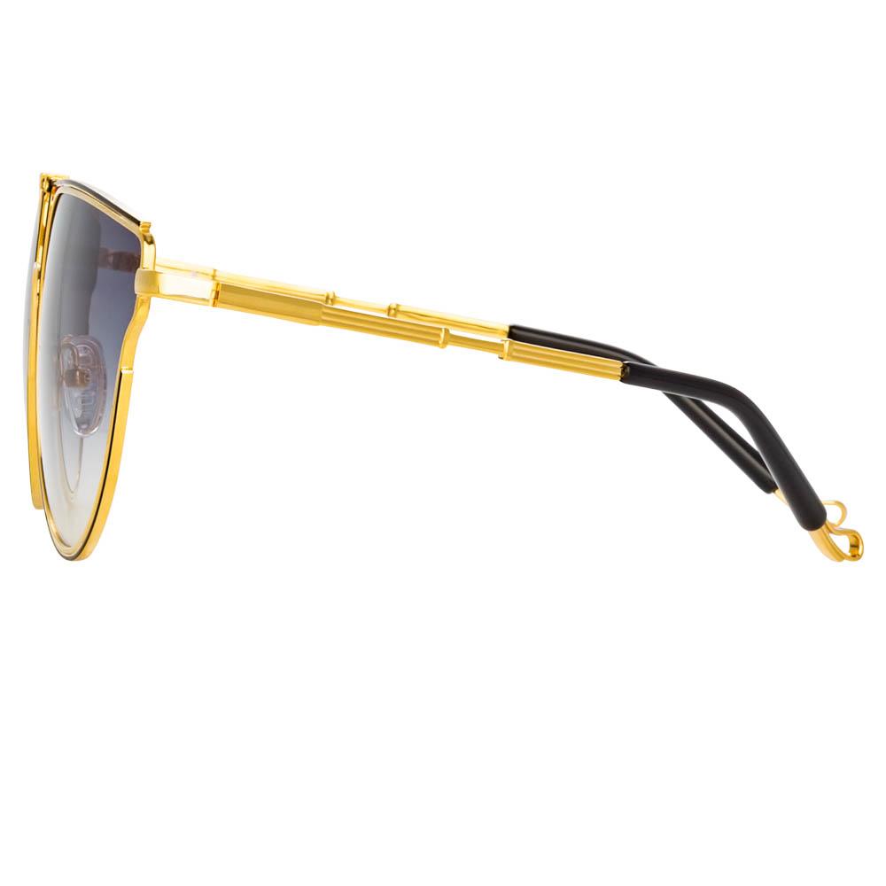Color_MW255C3SUN - Matthew Williamson Azalea D-Frame Sunglasses in Yellow Gold