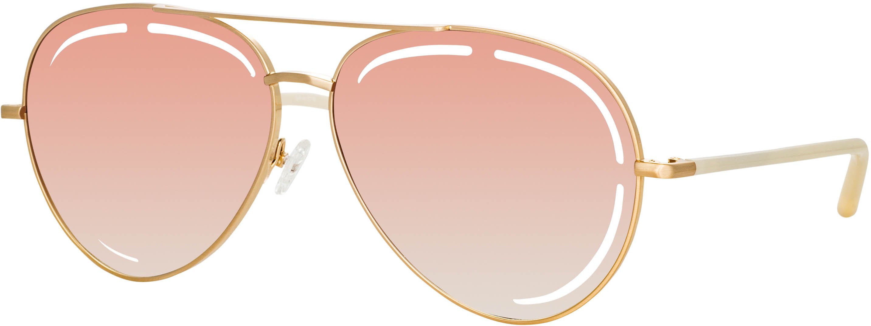 Color_MW264C2SUN - Matthew Williamson Foxglove Sunglasses in Light Gold