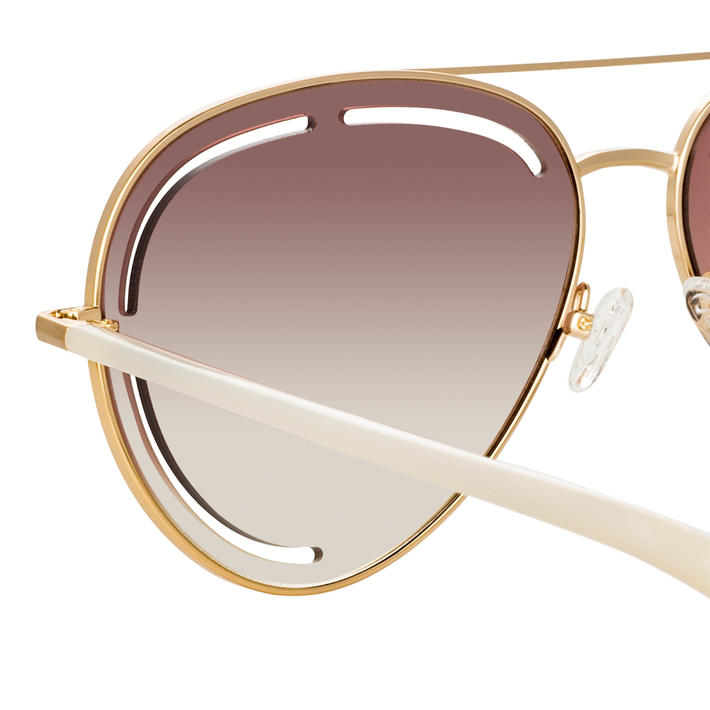 Color_MW264C2SUN - Matthew Williamson Foxglove Sunglasses in Light Gold
