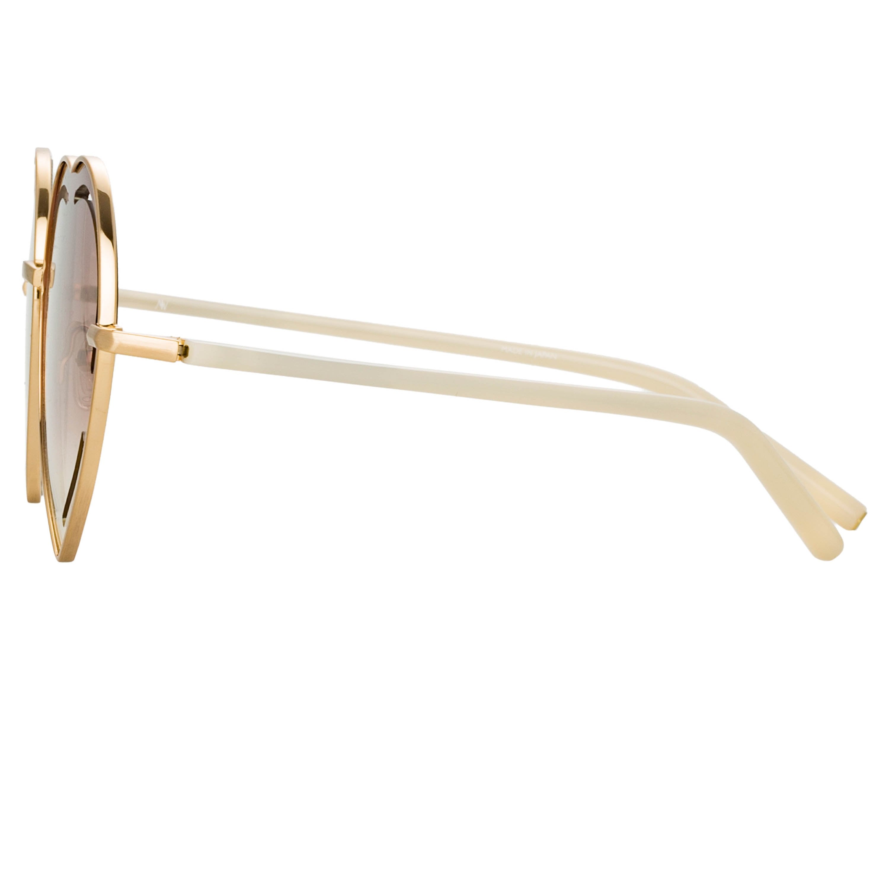 Color_MW265C1SUN - Matthew Williamson Petunia Sunglasses in Light Gold