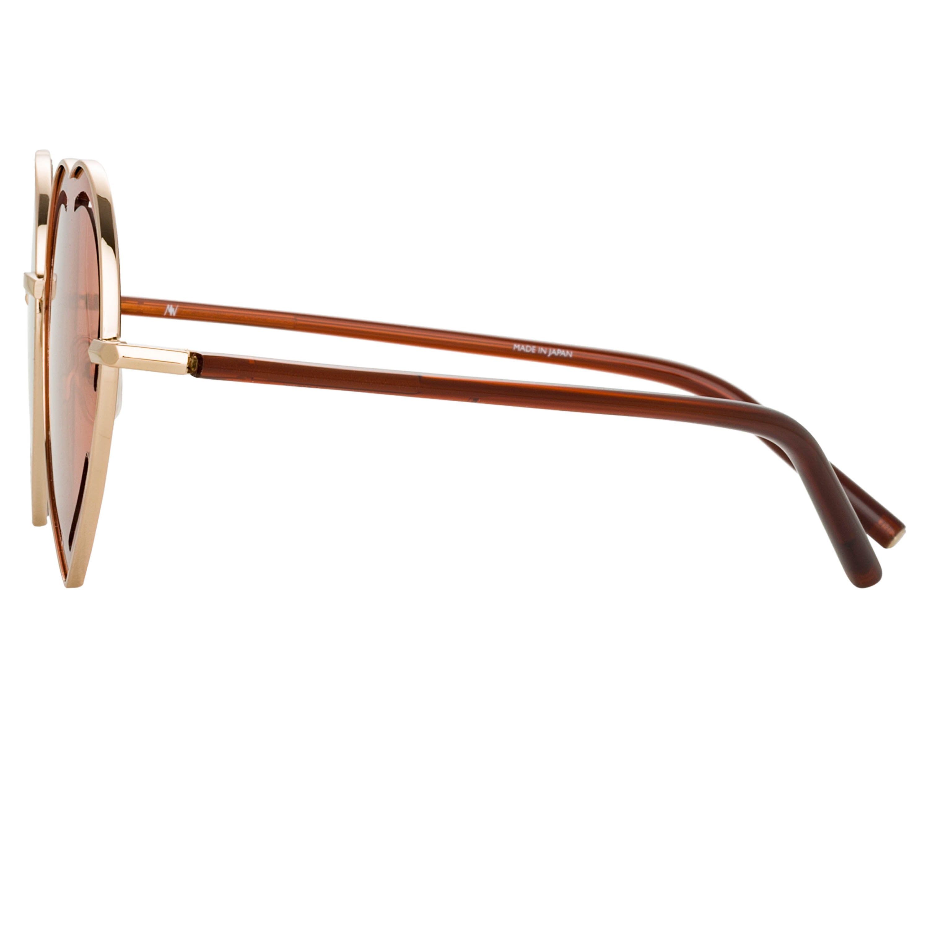 Color_MW265C2SUN - Matthew Williamson Petunia Sunglasses in Light Gold
