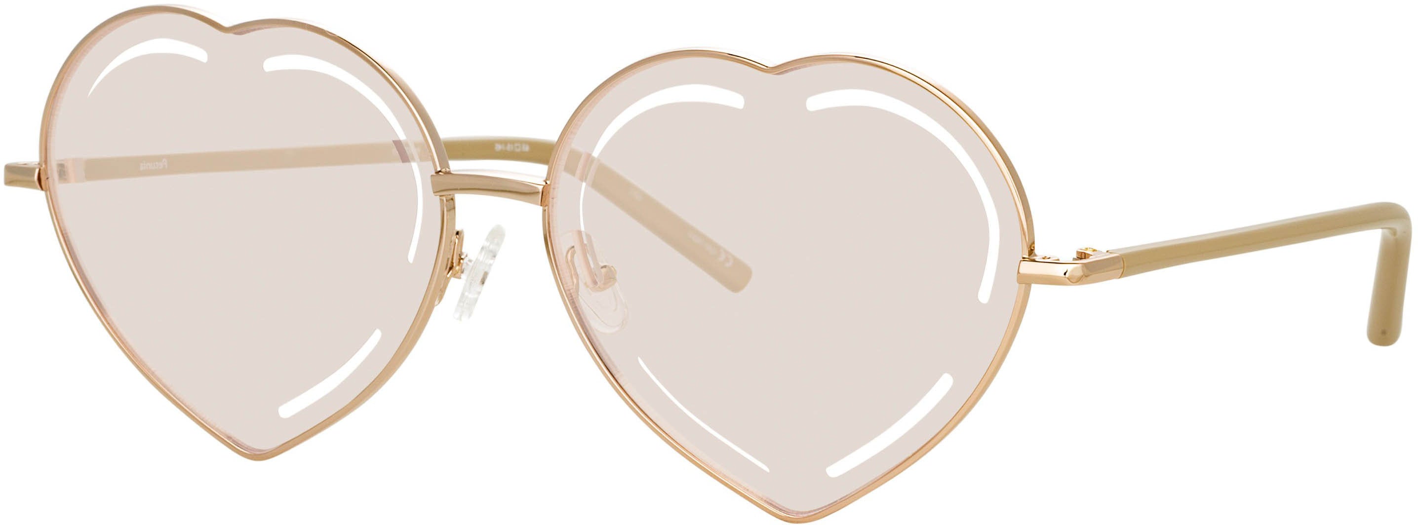 Color_MW265C3SUN - Matthew Williamson Petunia Sunglasses in Light Gold and Pink
