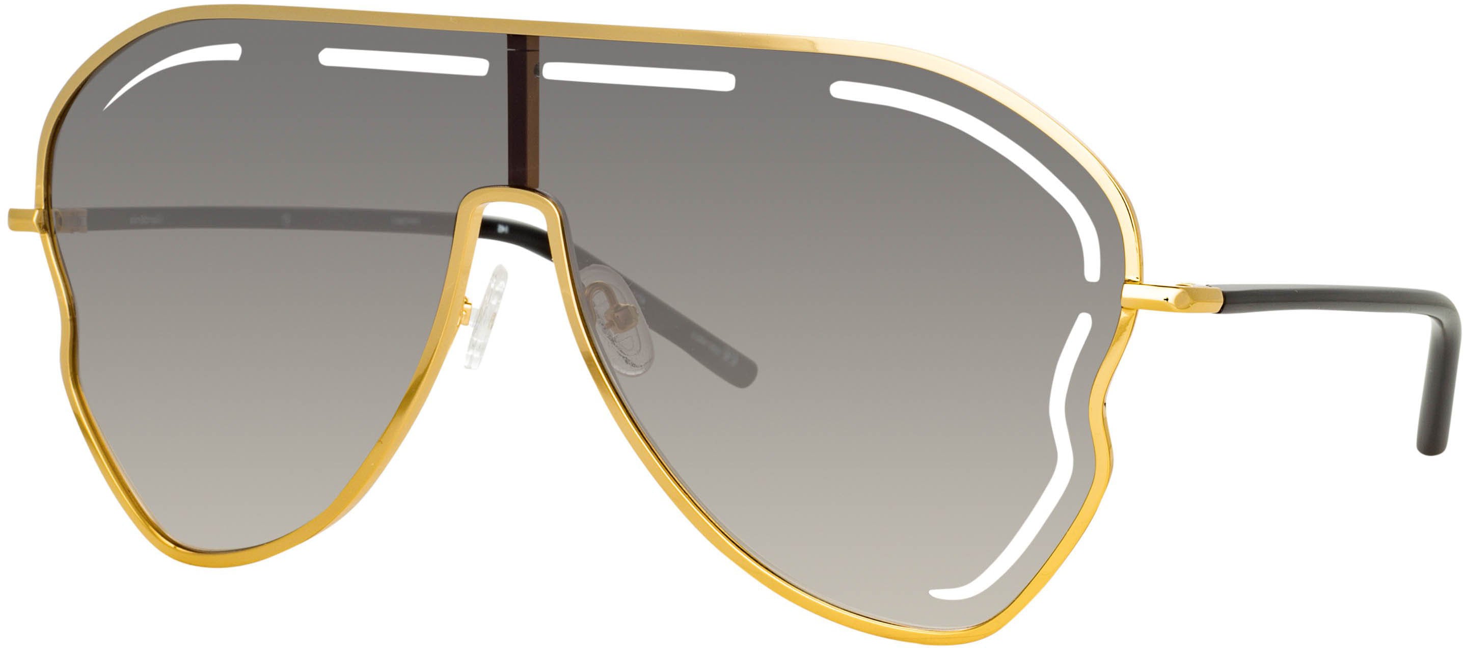 Color_MW266C1SUN - Matthew Williamson Gardenia Sunglasses in Yellow Gold