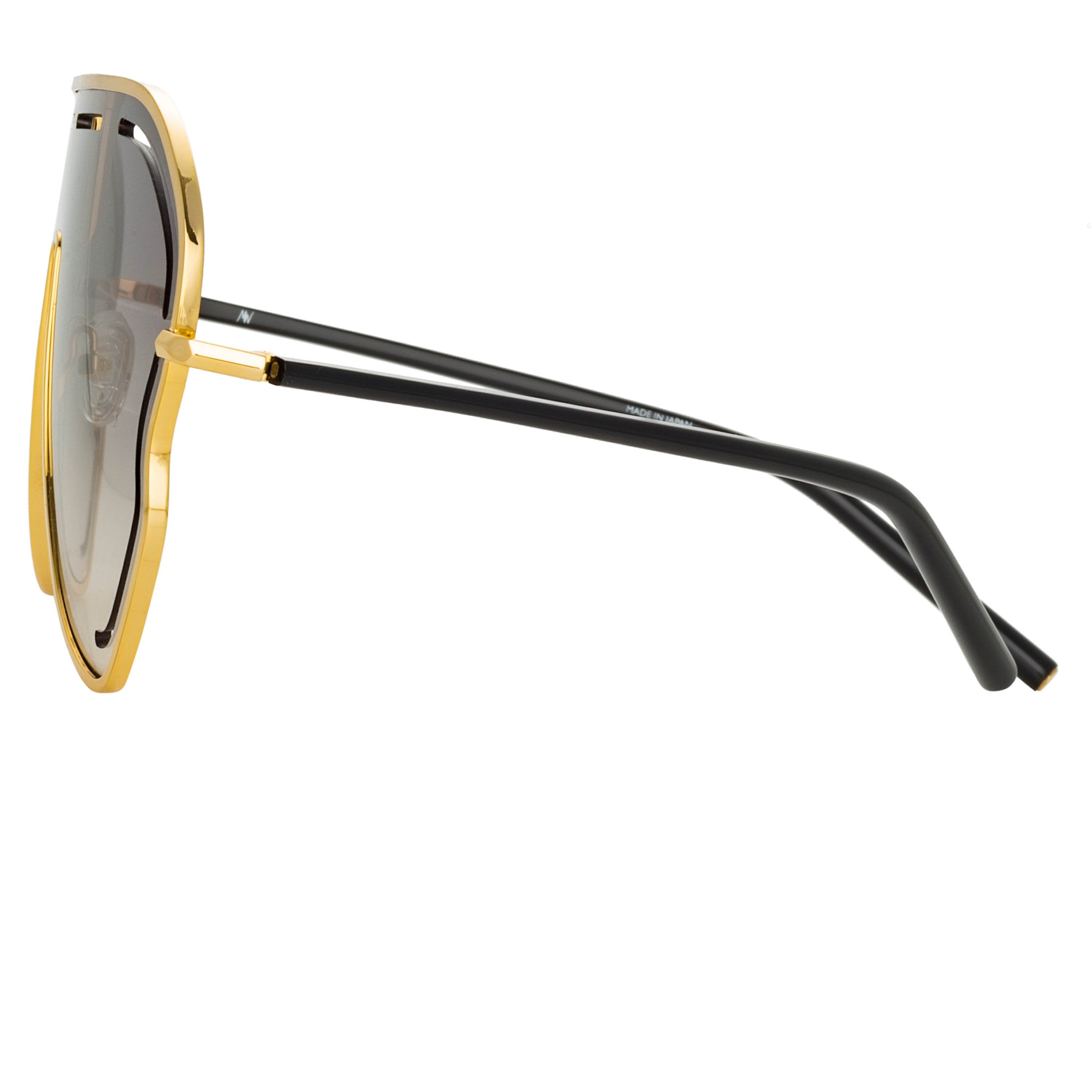 Color_MW266C1SUN - Matthew Williamson Gardenia Sunglasses in Yellow Gold
