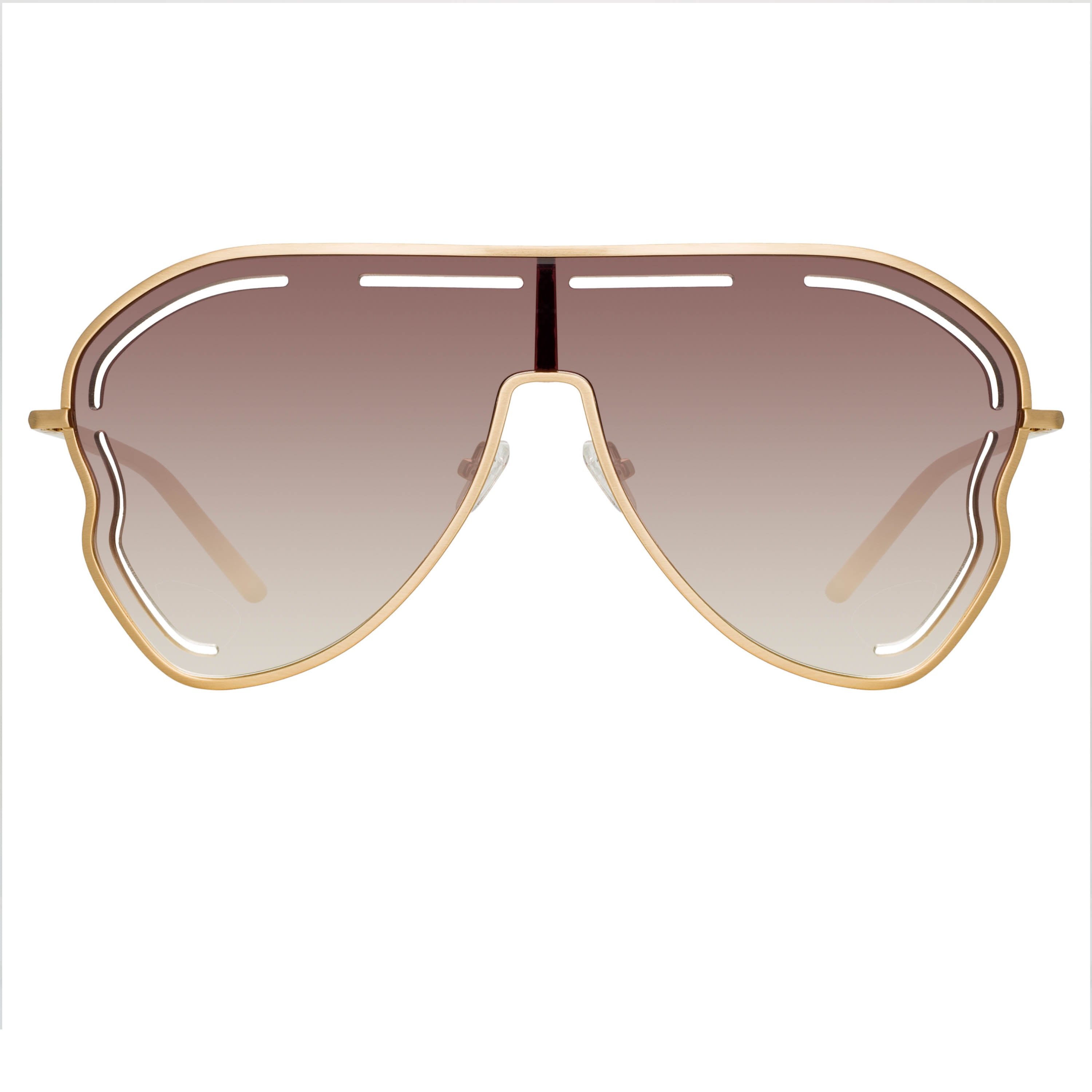 Color_MW266C2SUN - Matthew Williamson Gardenia Sunglasses in Light Gold
