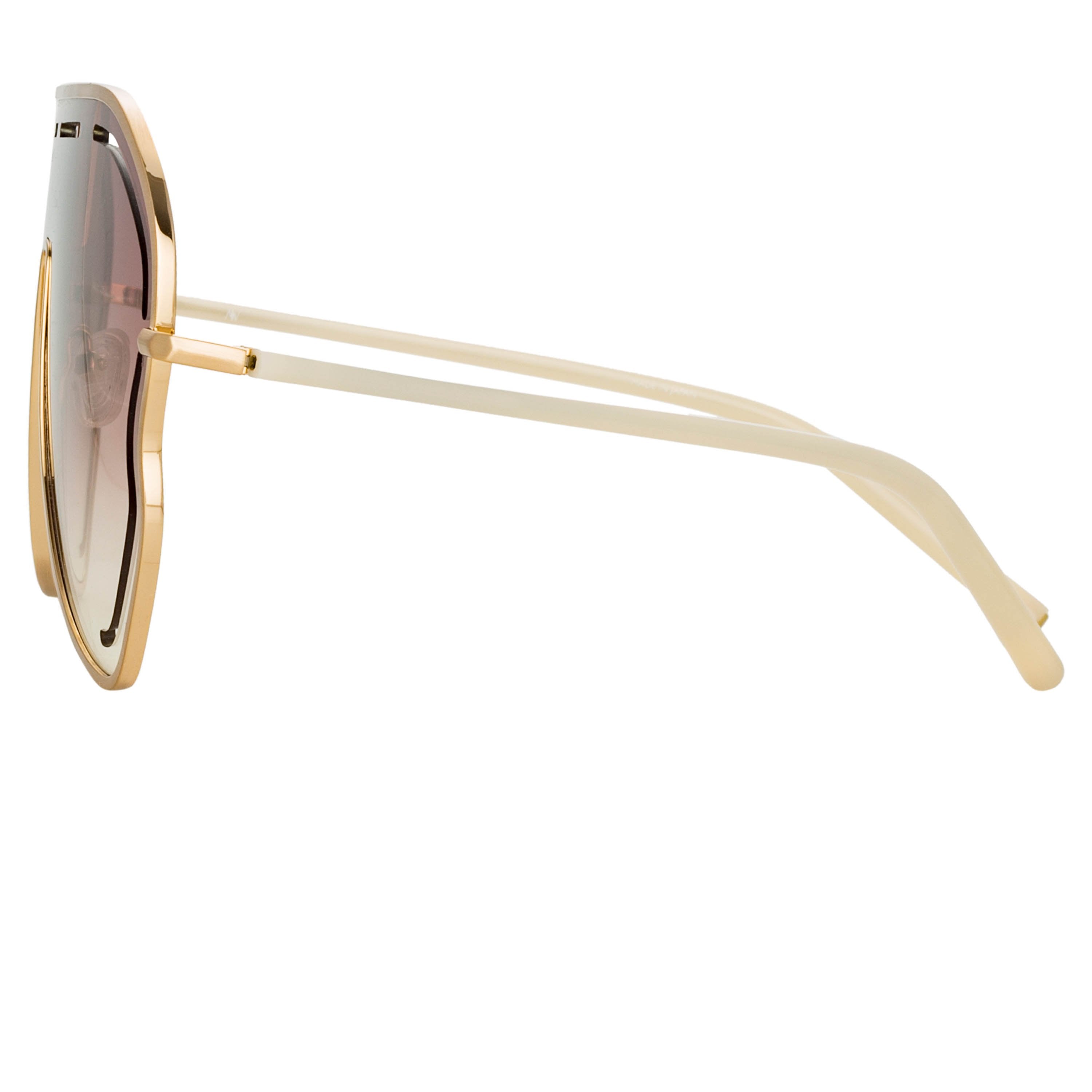 Color_MW266C2SUN - Matthew Williamson Gardenia Sunglasses in Light Gold