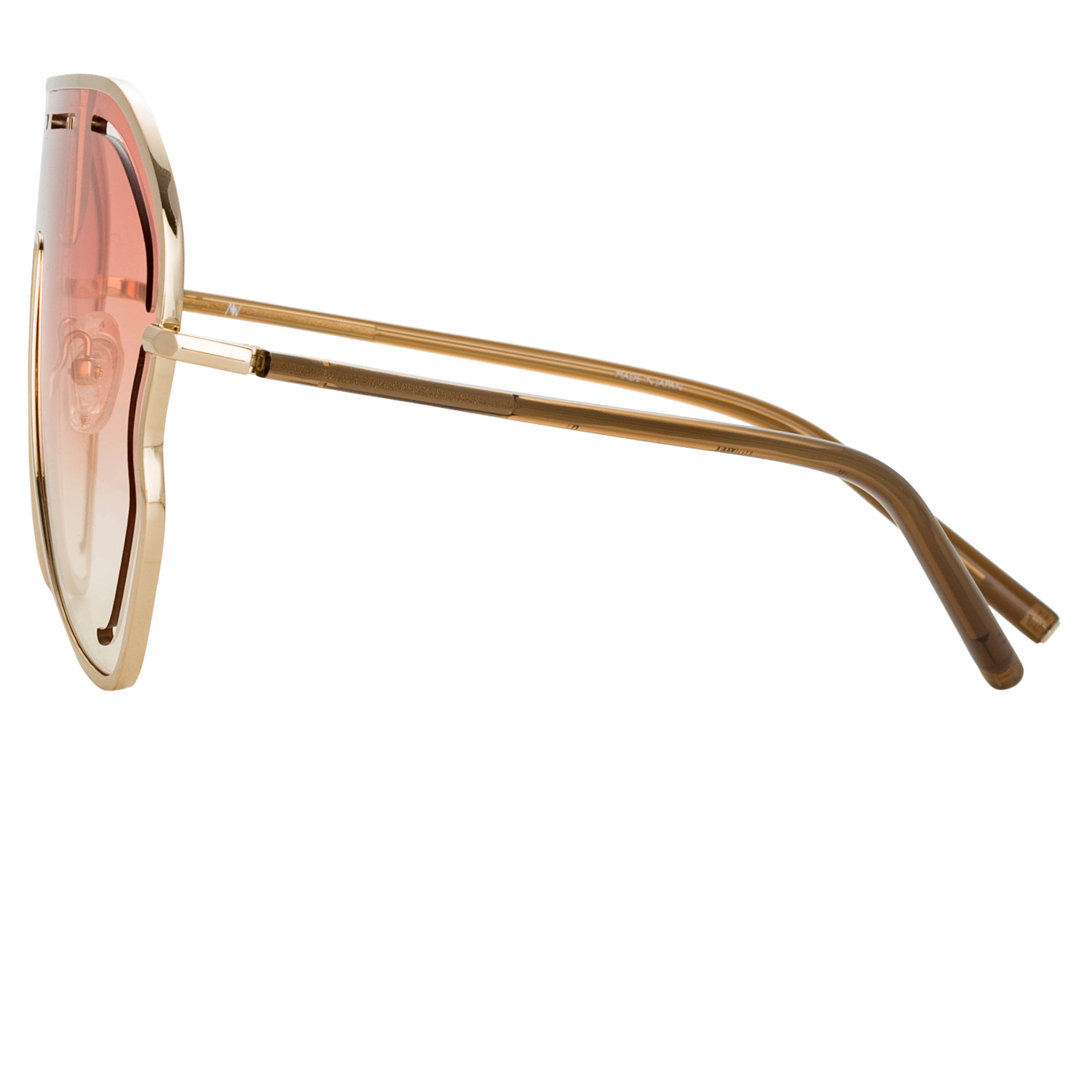 Color_MW266C3SUN - Matthew Williamson Gardenia Sunglasses in Light Gold