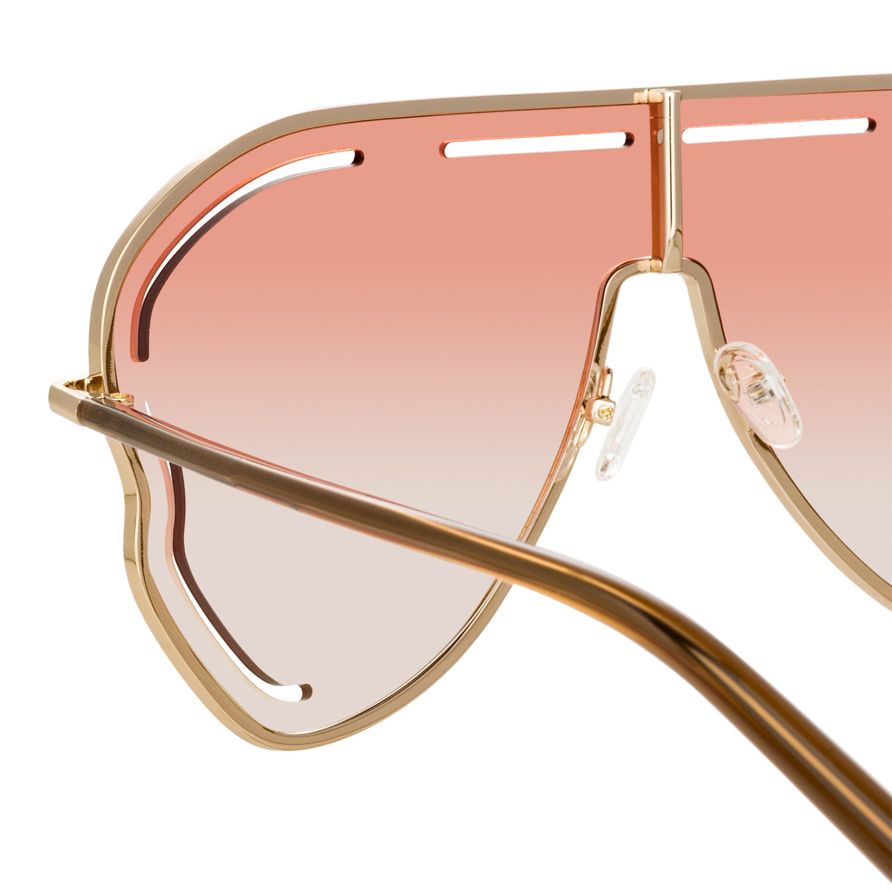 Color_MW266C3SUN - Matthew Williamson Gardenia Sunglasses in Light Gold