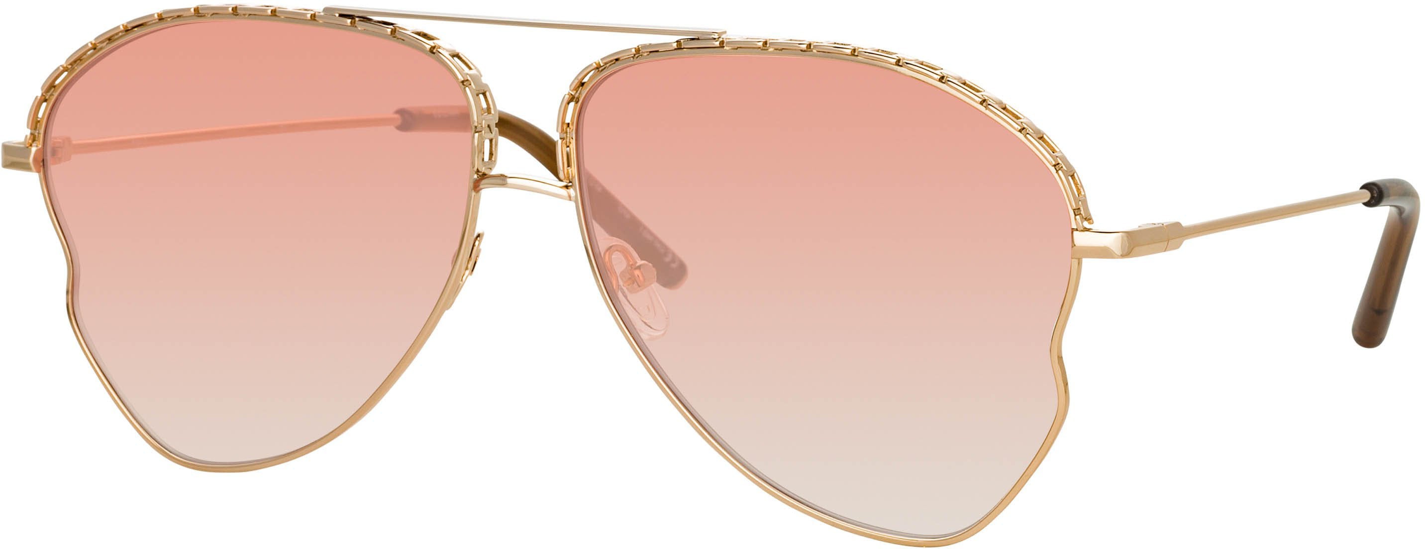 Color_MW272C3SUN - Matthew Williamson Lupin Sunglasses in Light Gold and Orange