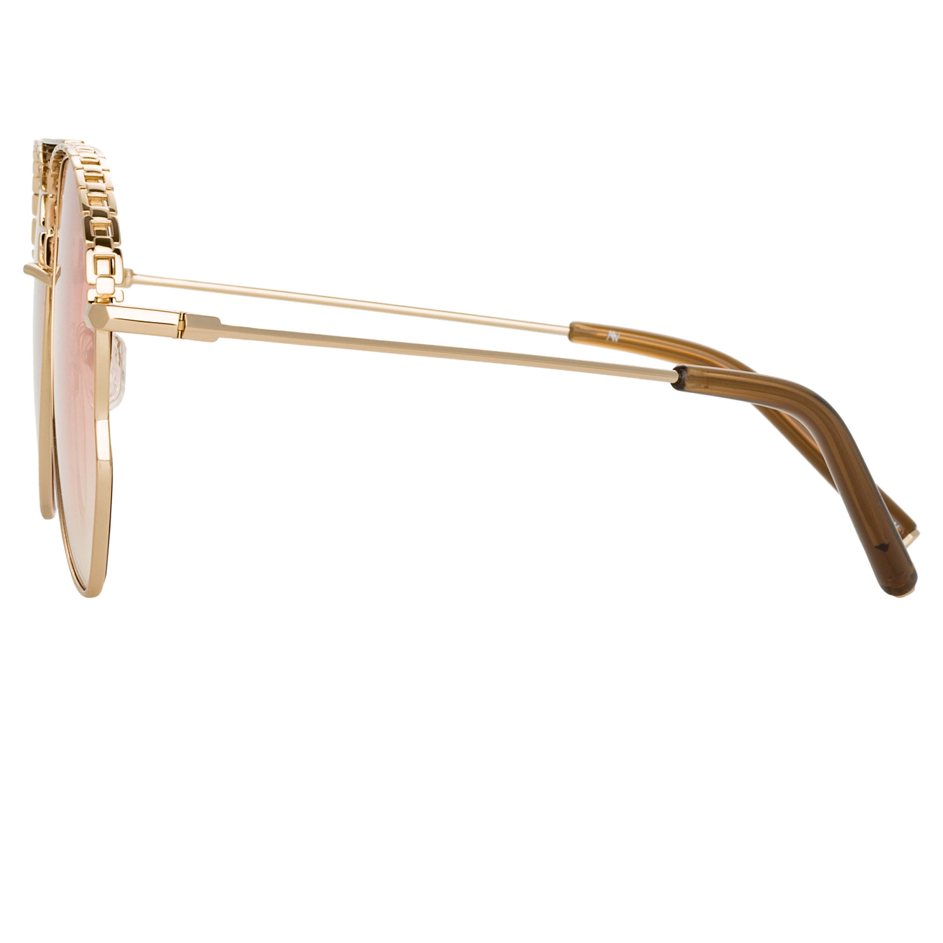 Color_MW272C3SUN - Matthew Williamson Lupin Sunglasses in Light Gold and Orange