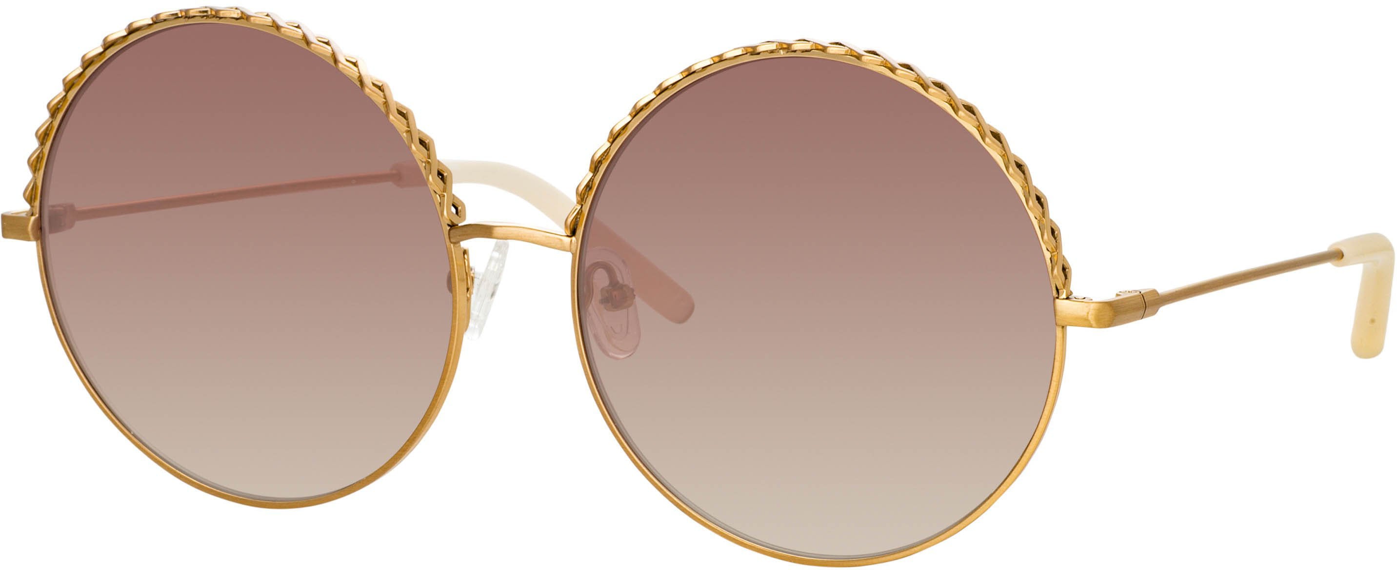 Color_MW274C2SUN - Matthew Williamson Geranium Sunglasses in Light Gold