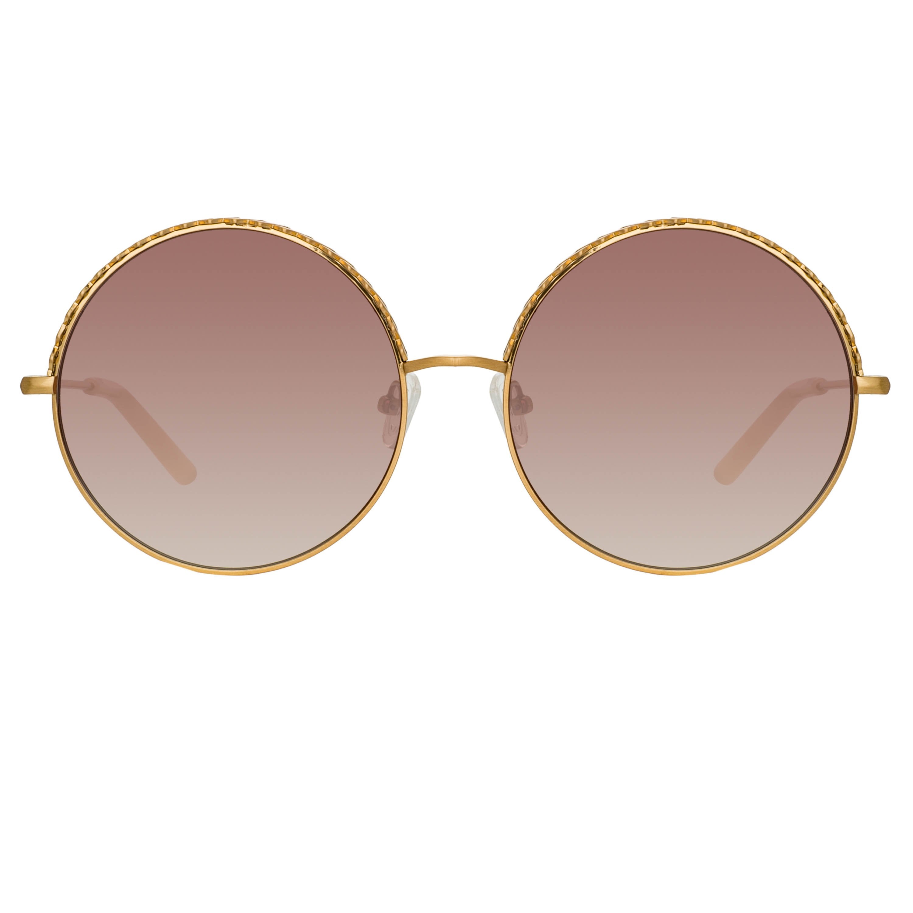 Color_MW274C2SUN - Matthew Williamson Geranium Sunglasses in Light Gold