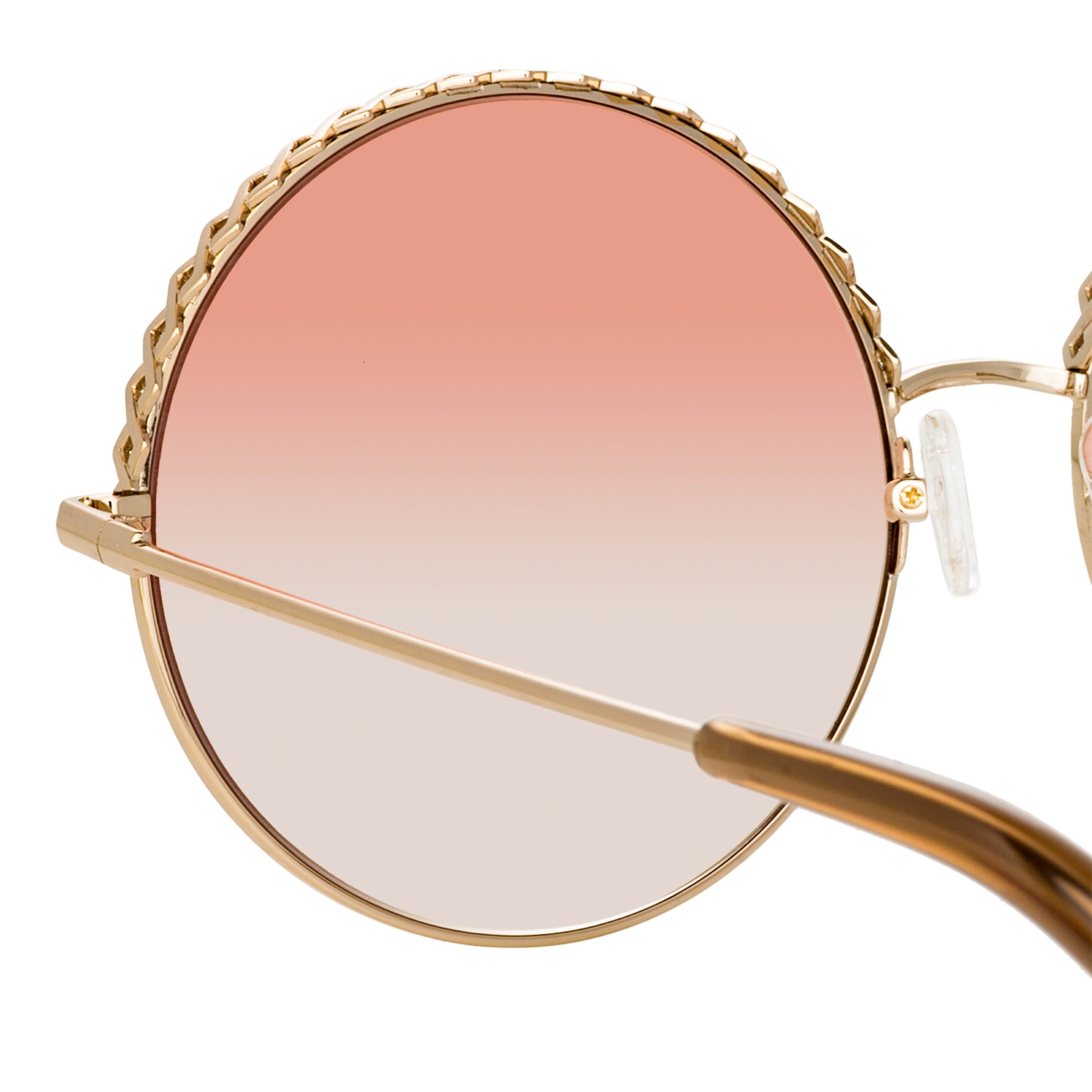 Color_MW274C3SUN - Matthew Williamson Geranium Sunglasses in Light Gold and Orange