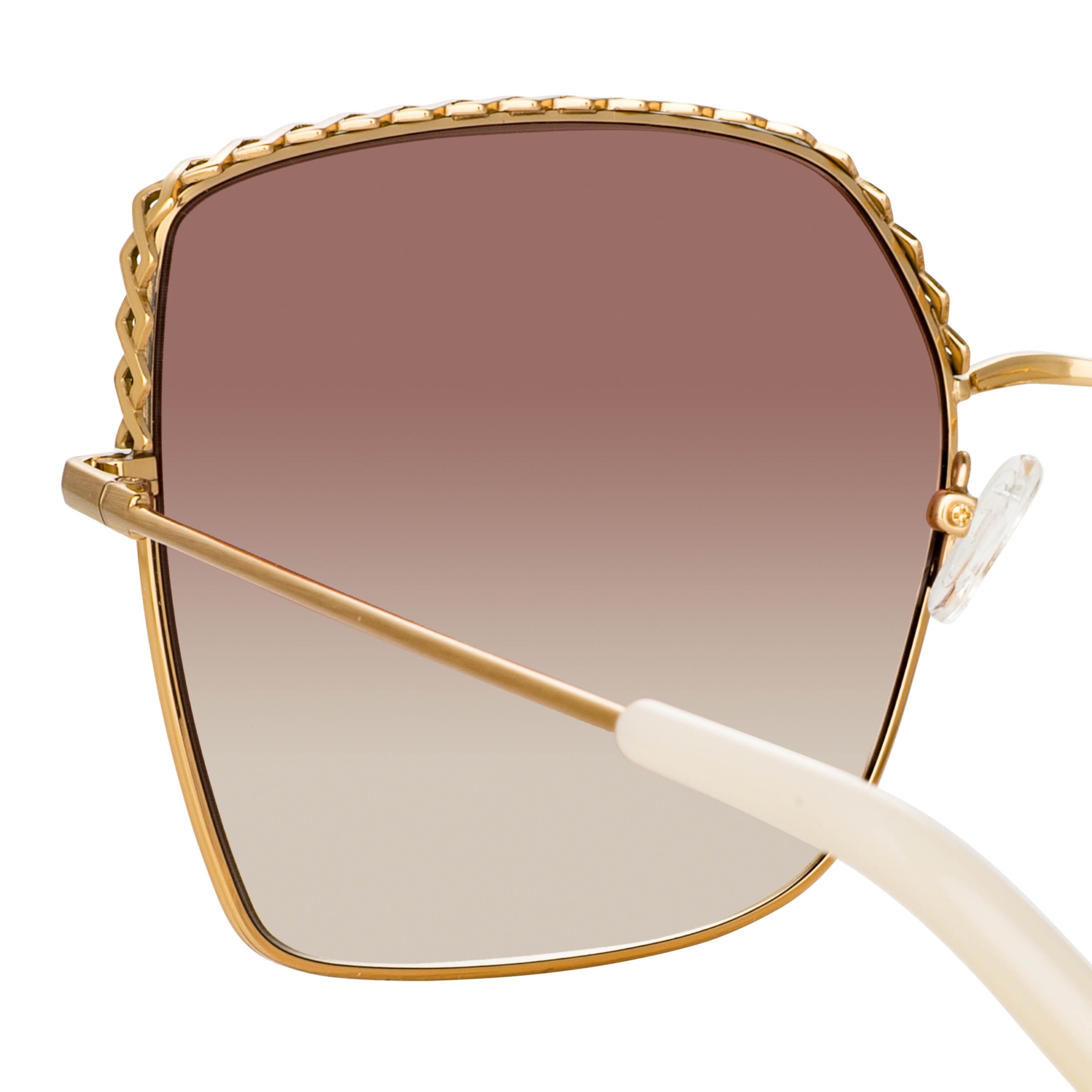 Color_MW276C2SUN - Matthew Williamson Clematis Sunglasses in Light Gold