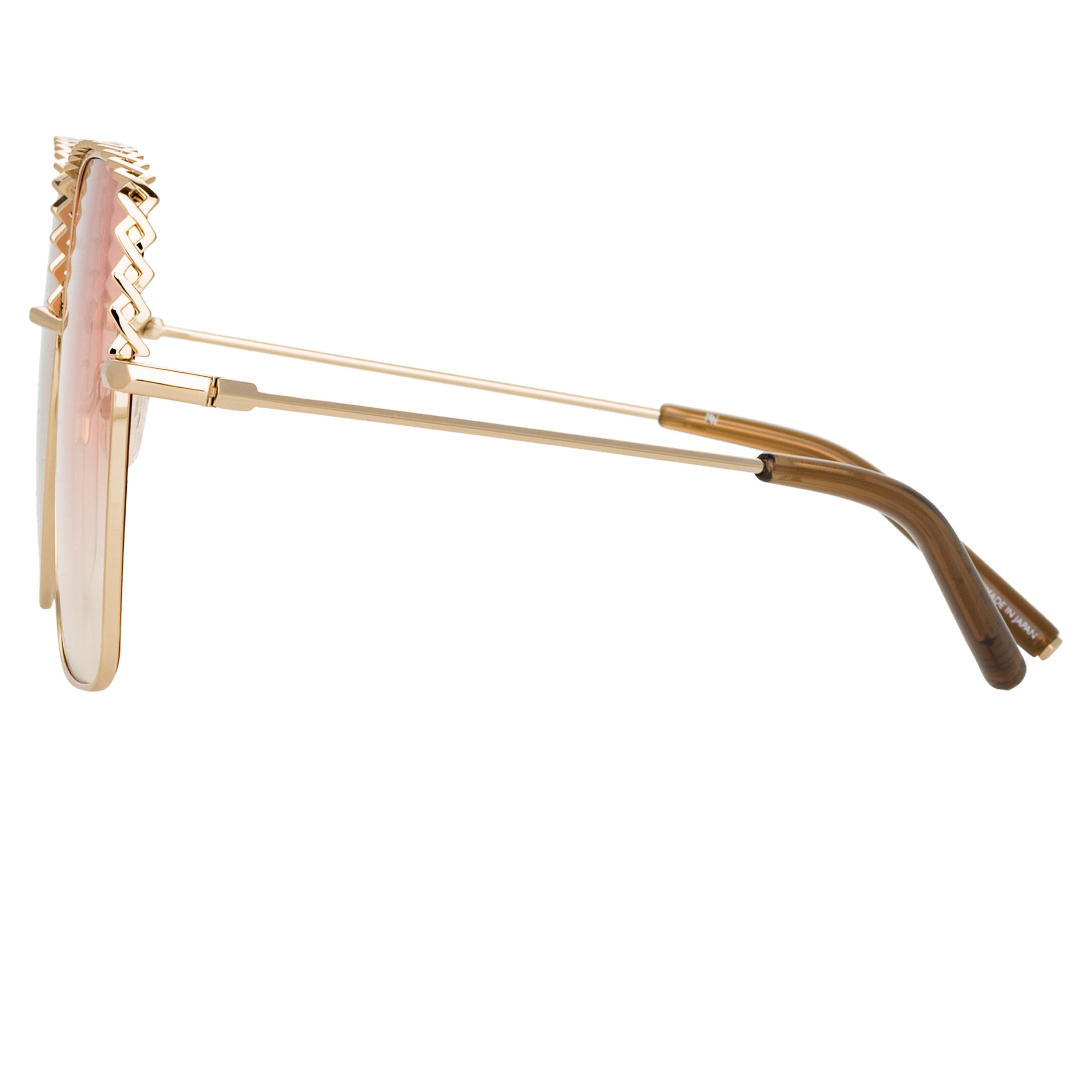 Color_MW276C3SUN - Matthew Williamson Clematis Sunglasses in Light Gold and Orange