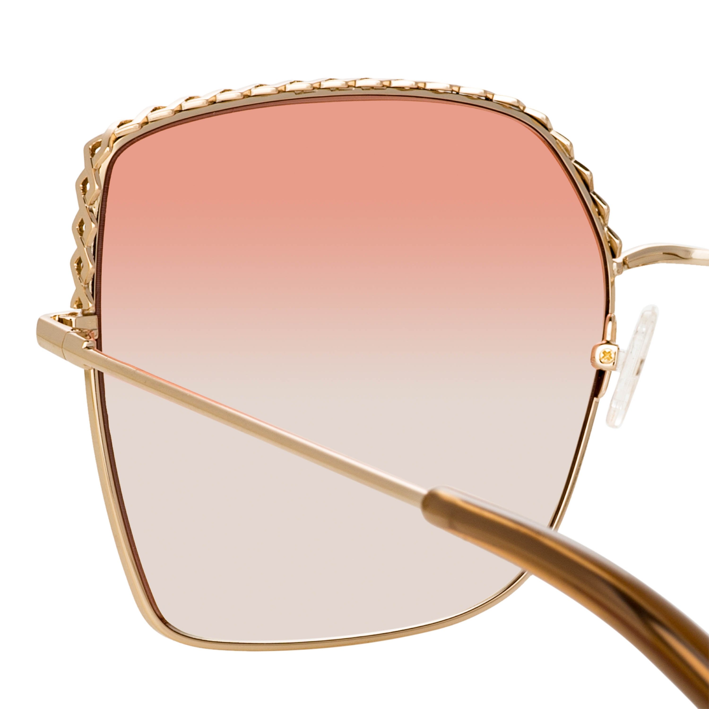 Color_MW276C3SUN - Matthew Williamson Clematis Sunglasses in Light Gold and Orange