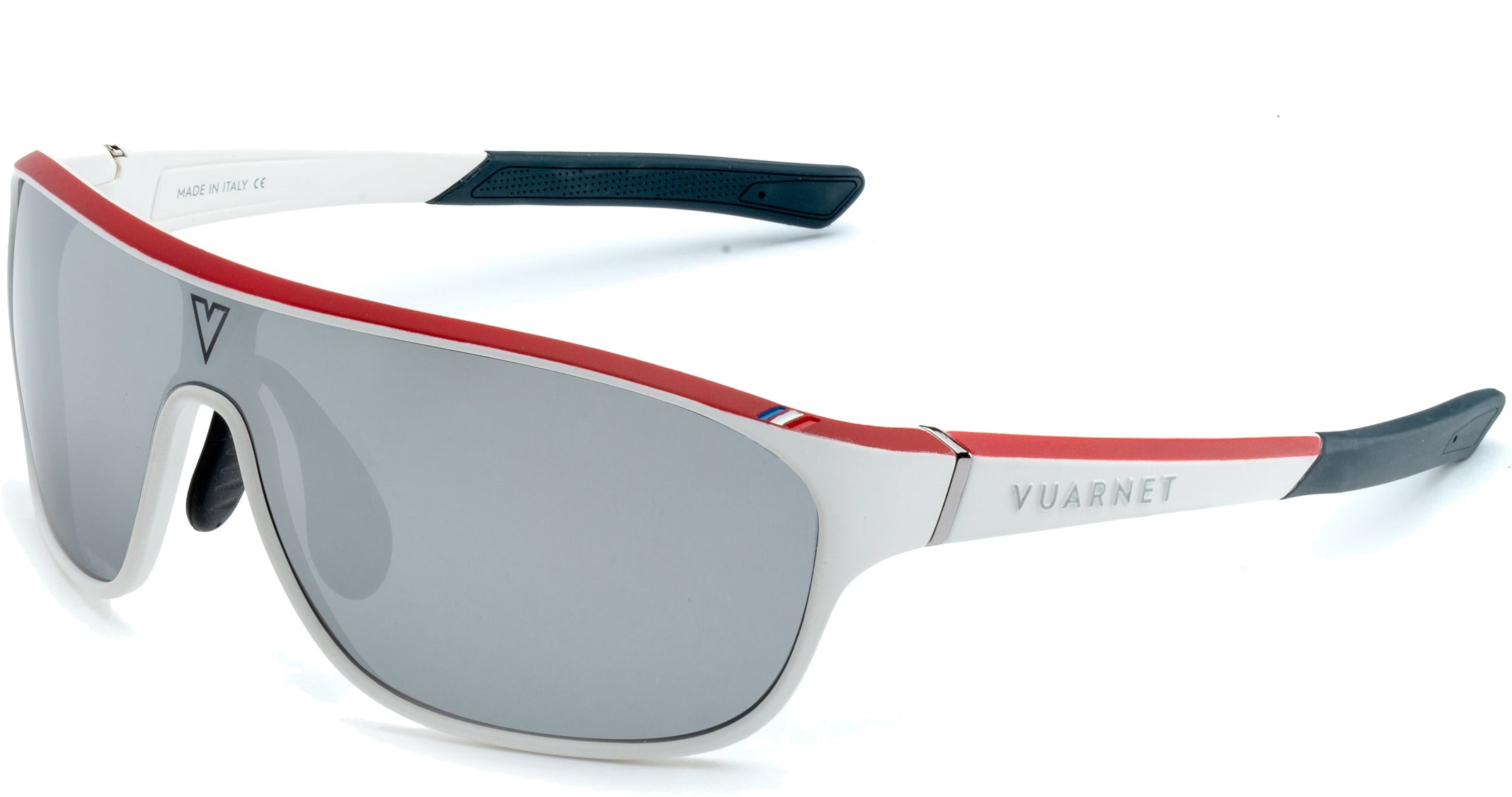 Color_VL192900042C23 - RACING 1929 180° LARGE Blanc mat / Rouge / NXT HD PHOTOCHROMIC SILVER FLASH