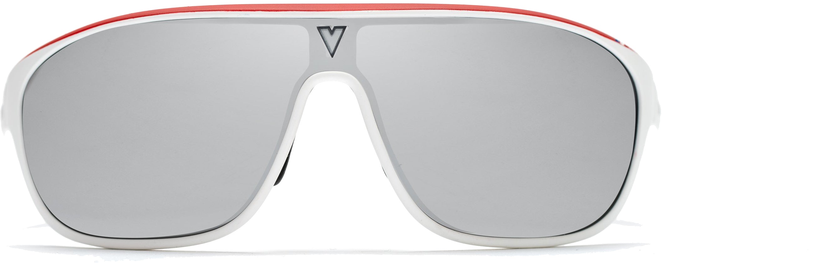 Color_VL192900042C23 - RACING 1929 180° LARGE Blanc mat / Rouge / NXT HD PHOTOCHROMIC SILVER FLASH