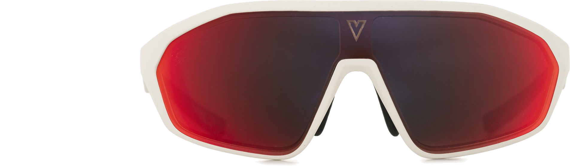 Color_VL201100012Y55 - AIR 2011 180° LARGE Blanc mat / Bleu / HD RAINBOW FLASHED BIO NYLON