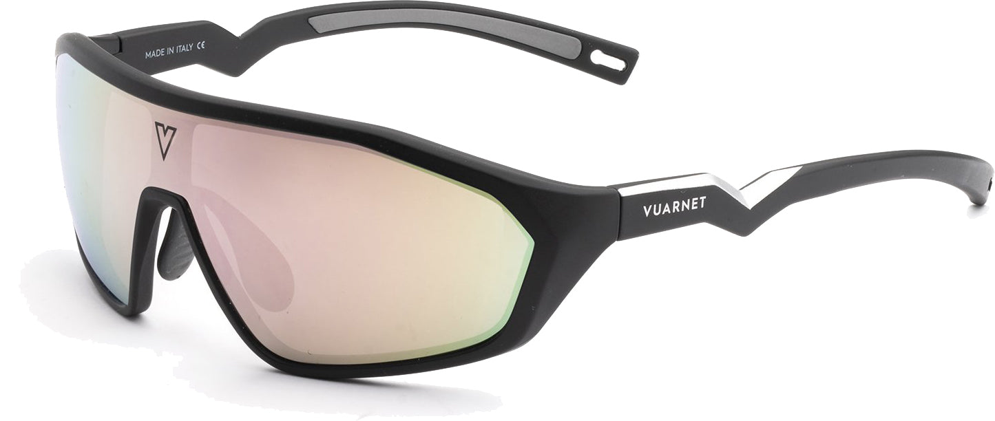 Color_VL201100022Y56 - AIR 2011 180° LARGE Noir mat / Gris / HD CHAMPAGNE FLASHED BIO NYLON