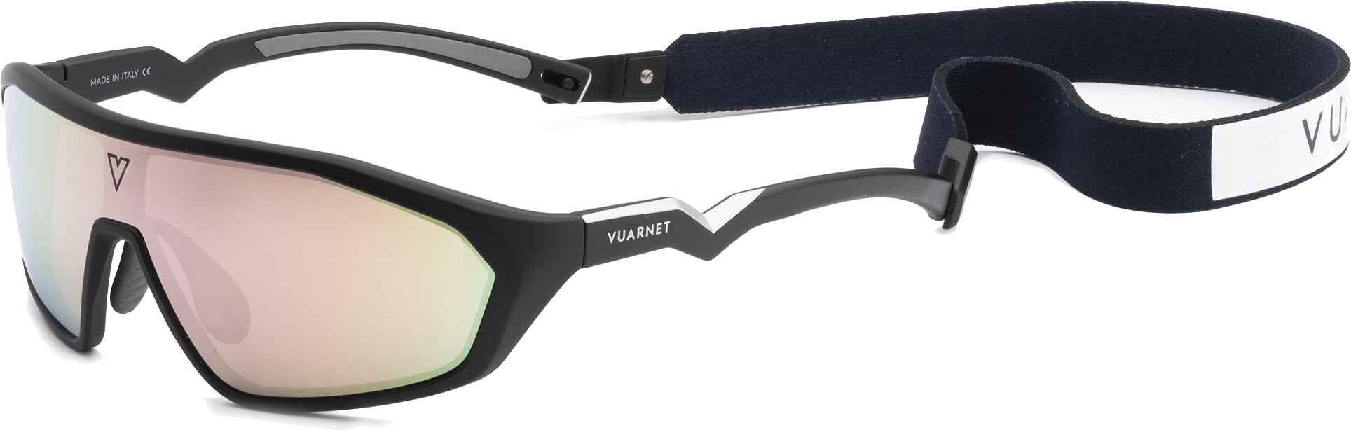 Color_VL201100022Y56 - AIR 2011 180° LARGE Noir mat / Gris / HD CHAMPAGNE FLASHED BIO NYLON