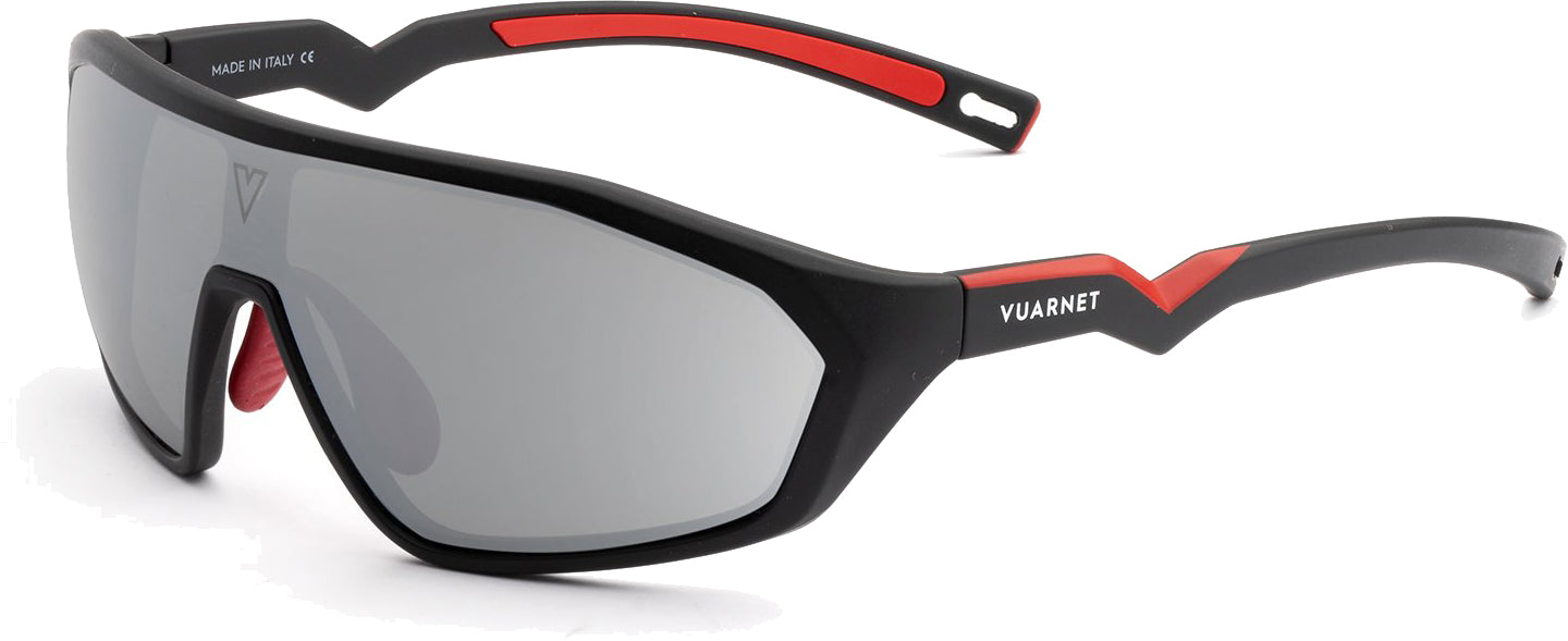 Color_VL201100031757 - AIR 2011 180° LARGE Noir mat / Rouge / HD POLAR BLACK FLASHED