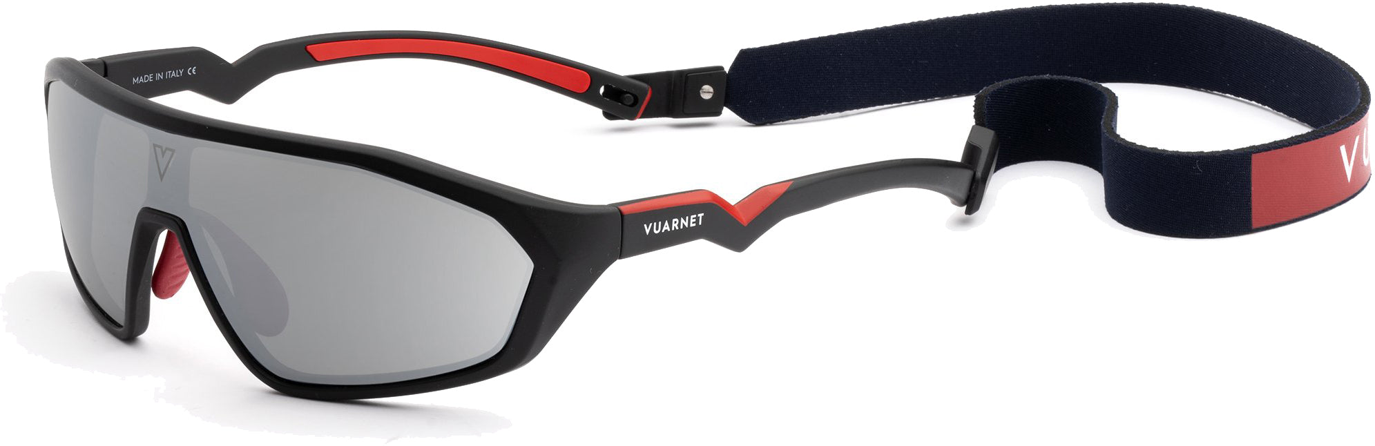 Color_VL201100031757 - AIR 2011 180° LARGE Noir mat / Rouge / HD POLAR BLACK FLASHED