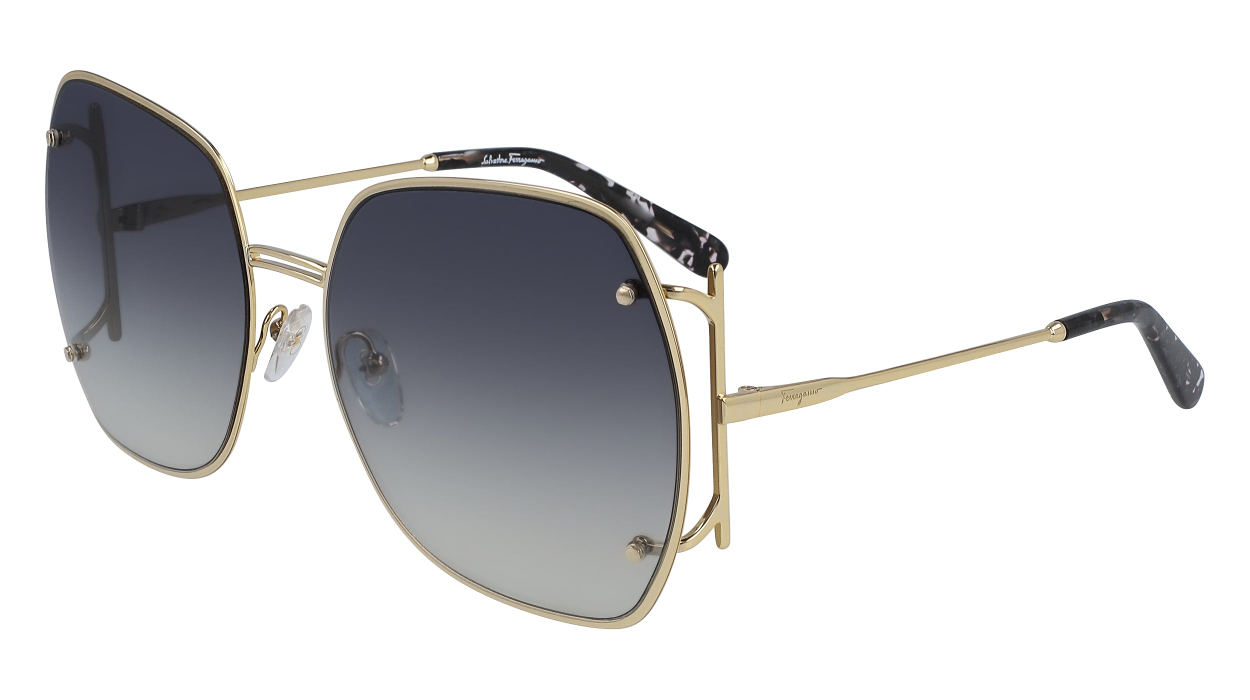 Color_738 - GOLD/GREY GRADIENT FLASH